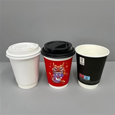 12 Oz Double Wall Take Away Cawan Kertas Panas Ø90